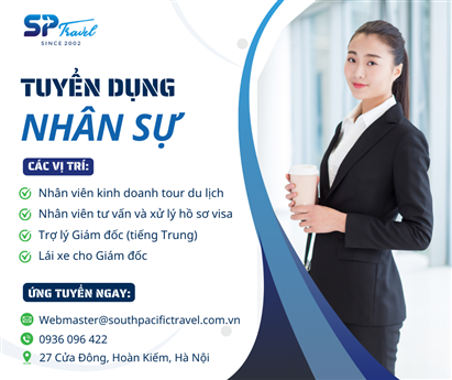 SP Travel tuyển dụng nhiều vị trí - tháng 4/2025